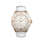 Women's 38mm 3-Hand Watch // Rose Gold + White