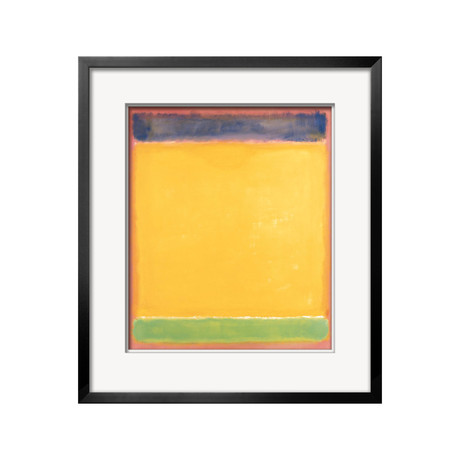 Mark Rothko // Untitled (Blue, Yellow, Green on Red) (White Mat)
