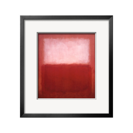 Mark Rothko // White Over Red (White Mat)