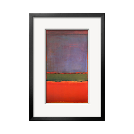 Mark Rothko // No. 6 (Violet, Green and Red) (White Mat)