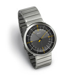 DUO 24 Black + Orange Dial World Timer Quartz (Steel Links)