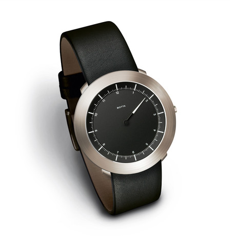 SOLUS Black Dial // Leather Strap (Small: 155mm-185mm)