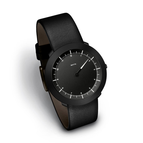 SOLUS Black Edition / Black Dial // Leather Strap (Small: 155mm-185mm)