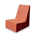 Cubit Chair // Tangerine + Burgundy