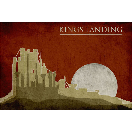 Game of Thrones Movie Poster // Kings Landing (16" x 12")