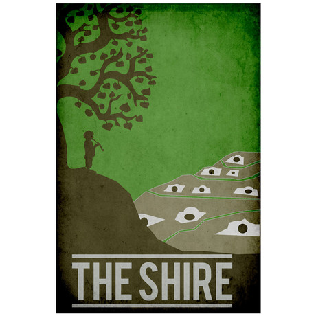 Lord of the Rings Movie Poster // The Shire (12" x 16")