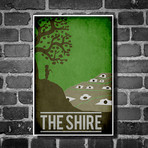 Lord of the Rings Movie Poster // The Shire (12" x 16")