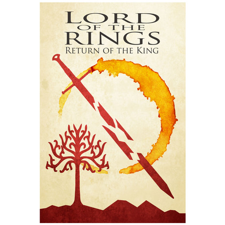 Lord of the Rings Movie Poster // Return of the King (12" x 16")