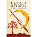 Lord of the Rings Movie Poster // Return of the King (12" x 16")