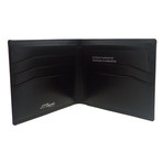 Billfold, 6 Credit Cards with Cursive Silver "D" Applique 