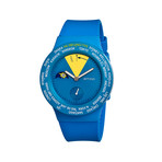 Atop Vwa Watch // Light Blue/Yellow
