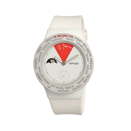 Atop Vwa Watch // White/Red