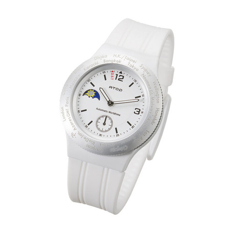Atop Wwa Mens Watch // White/Silver