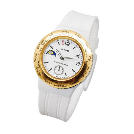 Atop Wwa Mens Watch // White/Gold