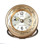 Atop World Time Alarm Clock // WTA4 Gold/Silver