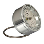 Atop World Time Alarm Clock // WTA2 Silver