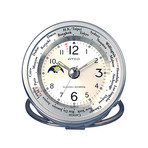 Atop World Time Alarm Clock // WTA2 Silver