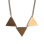 Brass Bunting Necklace