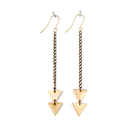 Arrow Triangle Earrings