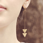 Arrow Triangle Earrings