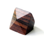 Wooden Faceted Pyramid Ring (Size 4)