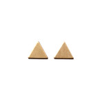 Triangle Studs // Brass