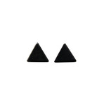 Triangle Studs // Matte Black 