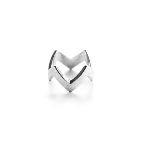 ZigZag Stacking Ring // Silver