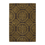 Satara Hand Tufted Rug // Gold, Charcoal (60"L x 90"W x .0.75"H)