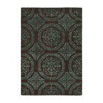 Satara Hand Tufted Rug // Cyan, Charcoal (60"L x 90"W x .0.75"H)