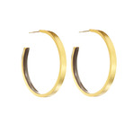 Inner Beauty Hoop Earrings // Grey