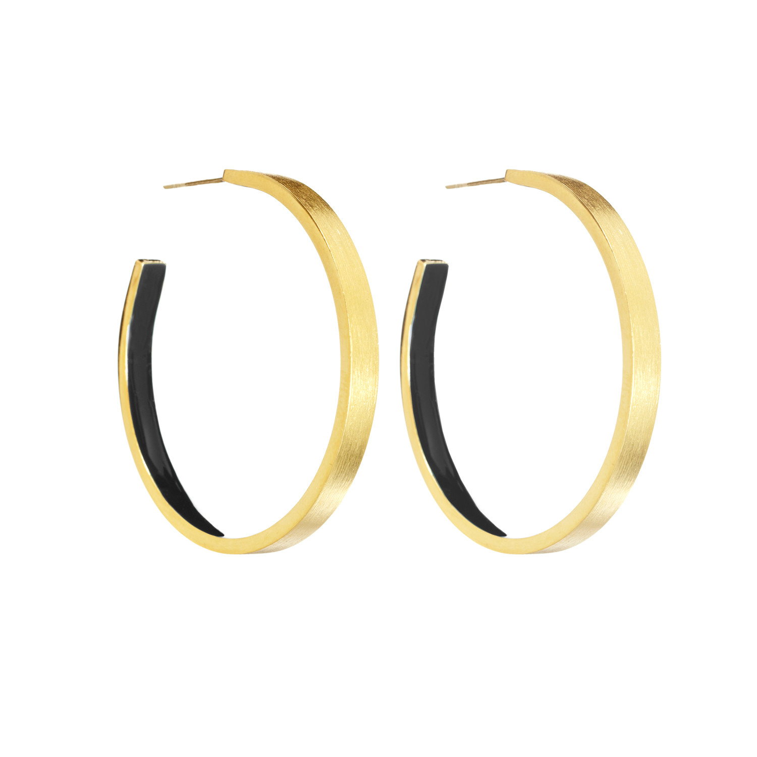 Inner Beauty Hoop Earrings // Black - Dean Davidson - Touch of Modern