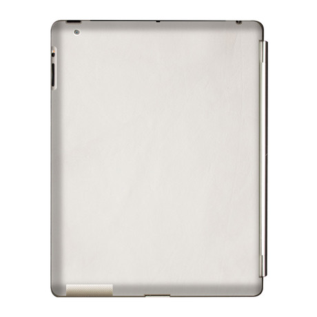 White iPad 2/3 Leather Back