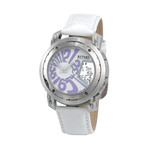 Persepolis Dual Time Quartz // White + Purple