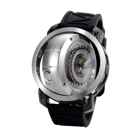 Persepolis Dual Time Automatic // Stainless Steel & Black