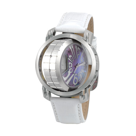 Persepolis Dual Time Quartz // White + Purple
