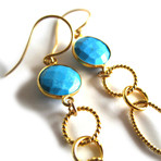 Turquoise Chain Earrings