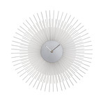 Sunburst Metal Wall Clock