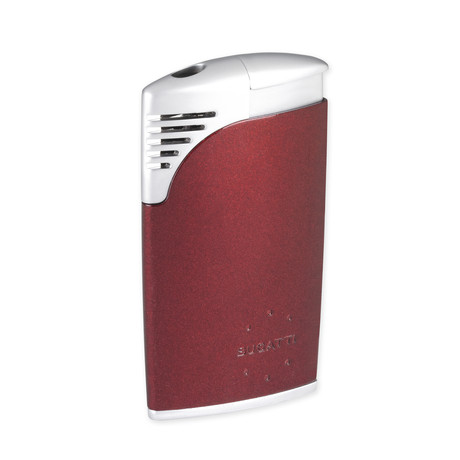 Traditional Flame Lighter // Metallic Dark Red & Chrome Velour