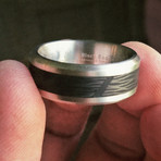 Titanium Carbon Ring (Size 6)