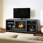 Marco Steel Firebox Entertainment Center // Black