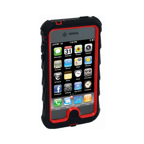 iPhone 4 Drop Series Case // Black & Red