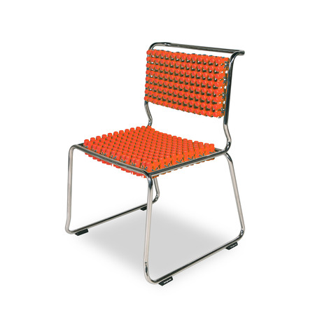 Dining Chair Stackable // Orange