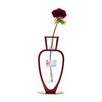 Primavera // Bottle Vase // Red (White)