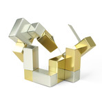 Playable ART Metal Cube // Gold + Silver