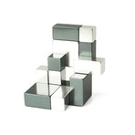 Playable ART Metal Cube // Silver + Iron Gray