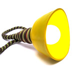 Floor Astrid Lamp (Green Lamp Shade, Green/Light Brown Cord)