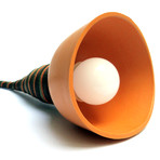 Floor Astrid Lamp (Green Lamp Shade, Green/Light Brown Cord)