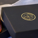 Tan // Chestnut (Black Leather)