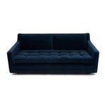 Up Two Seater // Deep Blue Aged Velvet